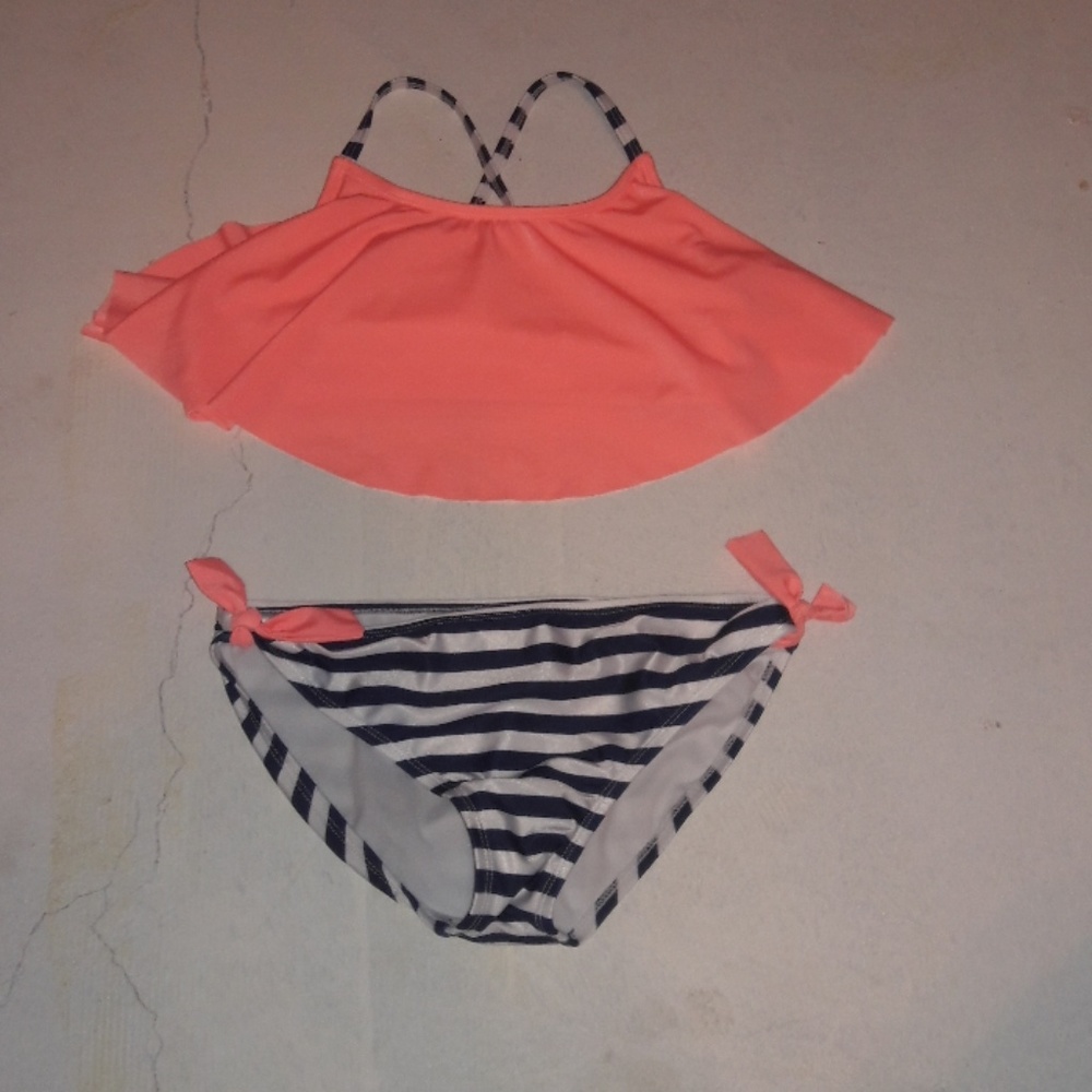 Peachy cute sailor bikini
